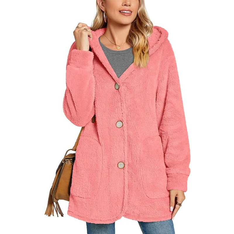 Damern Fuzzy Hooded Kappa Eva Jonsson-Eva Jonsson