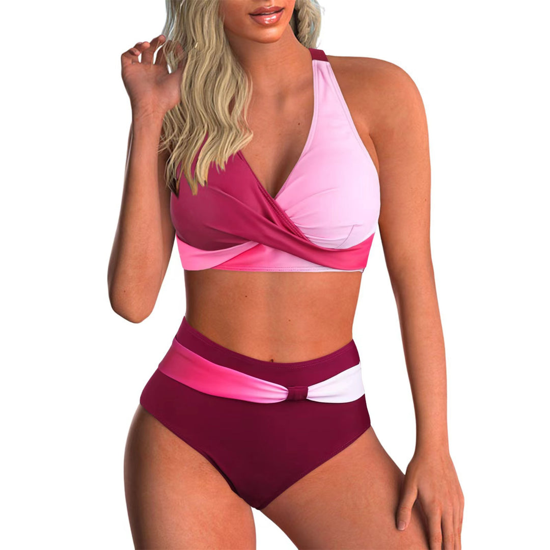 Damern Högskuren Bikiniset med elegant Wrap-top och Komfortlinning Mirla-Eva Jonsson