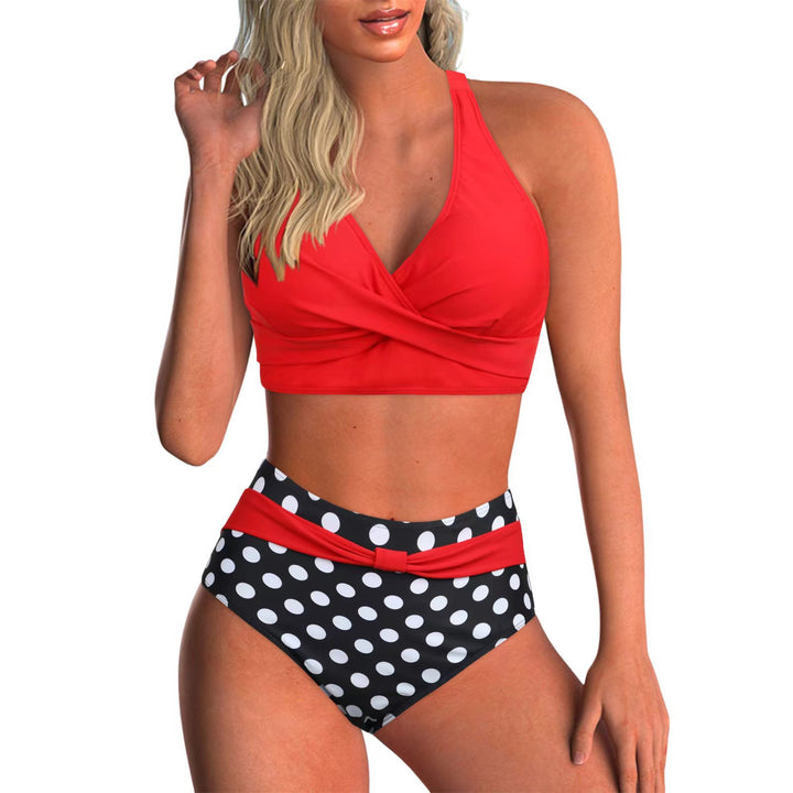 Damern Högskuren Bikiniset med elegant Wrap-top och Komfortlinning Mirla-Eva Jonsson