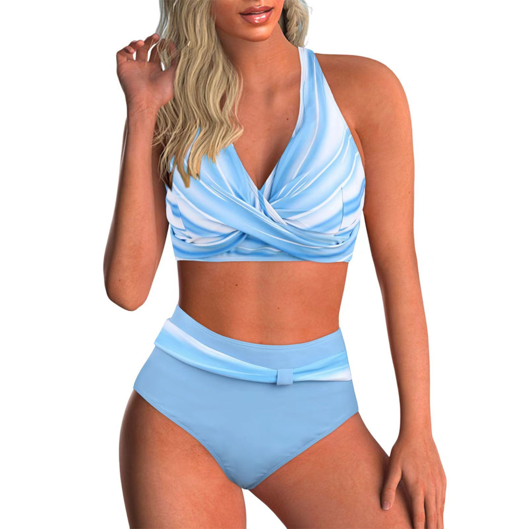 Damern Högskuren Bikiniset med elegant Wrap-top och Komfortlinning Mirla-Eva Jonsson