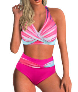 Damern Högskuren Bikiniset med elegant Wrap-top och Komfortlinning Mirla-Eva Jonsson