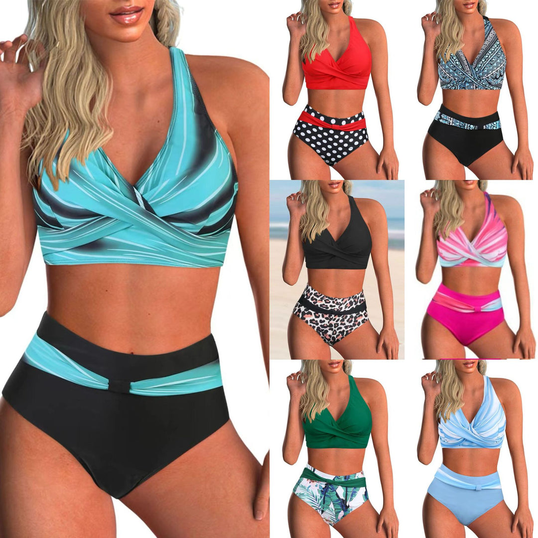 Damern Högskuren Bikiniset med elegant Wrap-top och Komfortlinning Mirla-Eva Jonsson