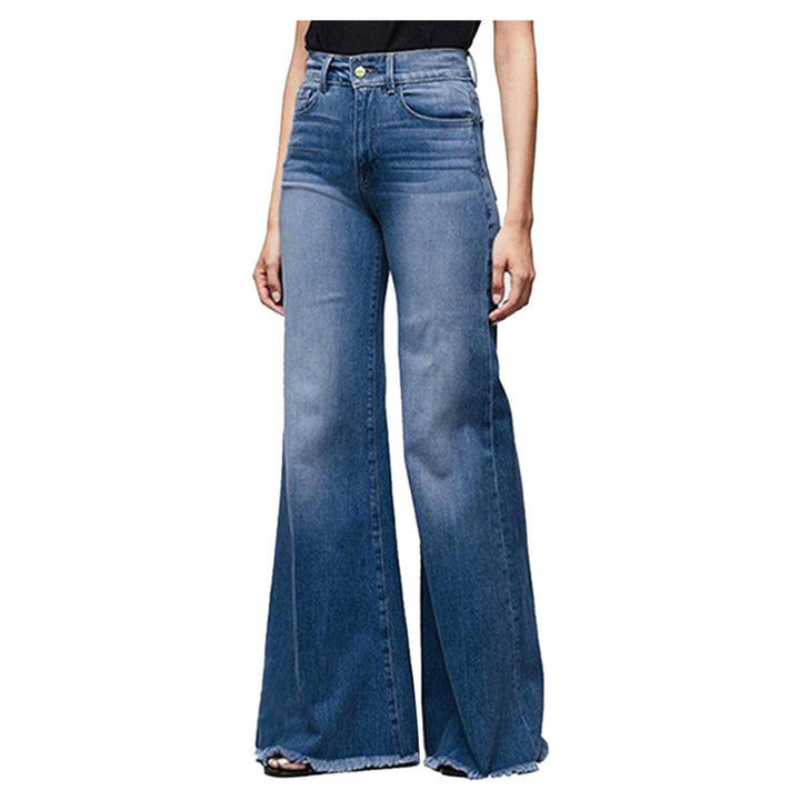 Damern Högskurna Slaghakjeans i Vintage-look Mirla-Eva Jonsson
