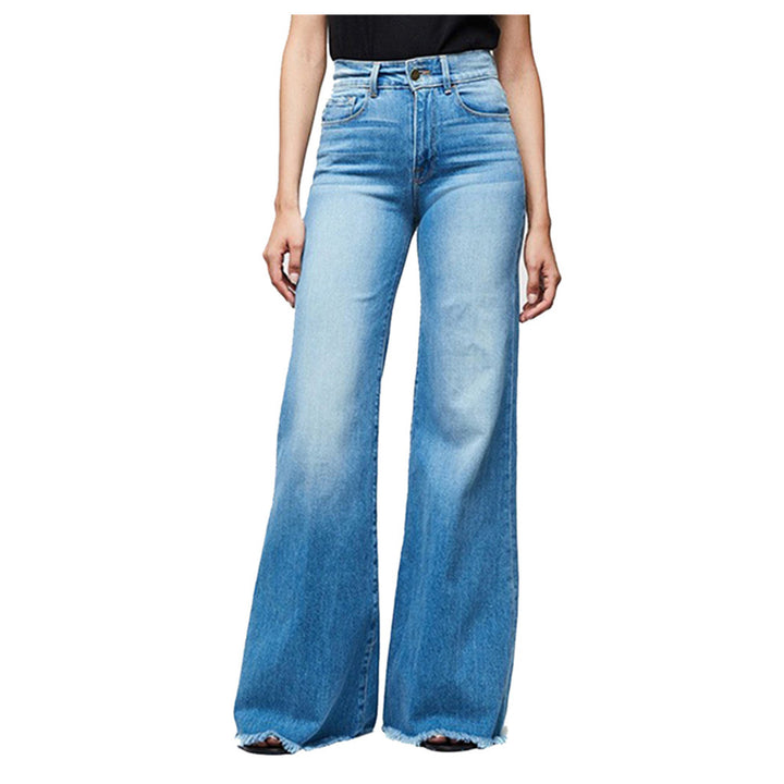 Damern Högskurna Slaghakjeans i Vintage-look Mirla-Eva Jonsson