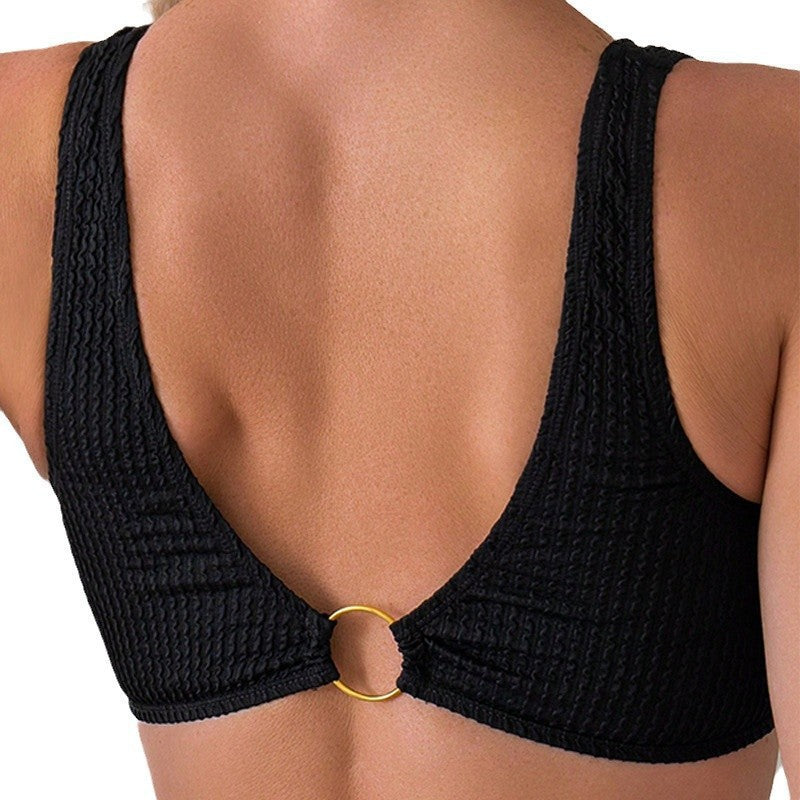 Damern Högt skuren bikini med elastisk midja och trendiga remmar Mirla-Eva Jonsson
