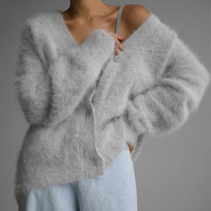 Damern Mjuk Oversized Kofta Mirla-Eva Jonsson