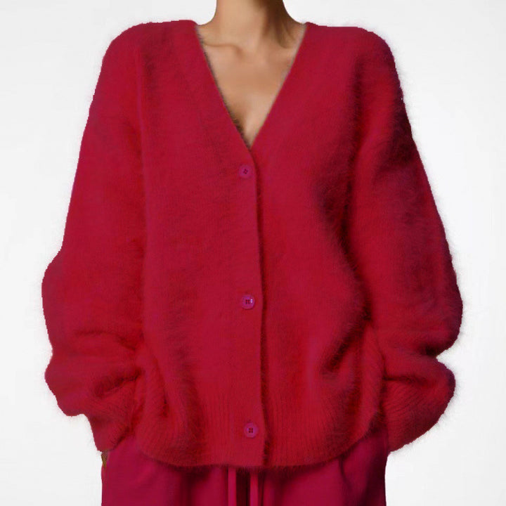 Damern Mjuk Oversized Kofta Mirla-Eva Jonsson