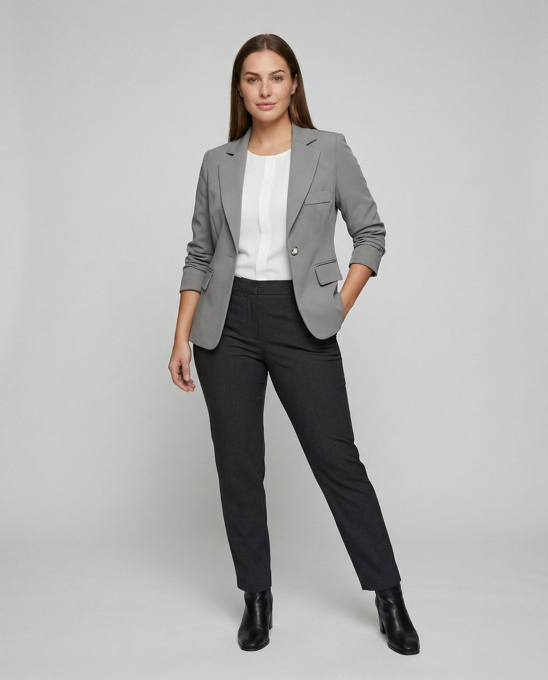 Damern Souverän Tailorerad Affärsblazer-Eva Jonsson