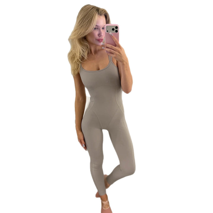 Damern Sportig Jumpsuit med justerbara axelband och figurnära passform Mirla-Eva Jonsson
