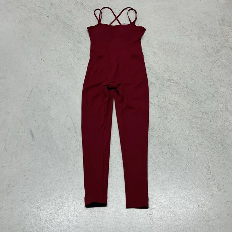 Damern Sportig Jumpsuit med justerbara axelband och figurnära passform Mirla-Eva Jonsson