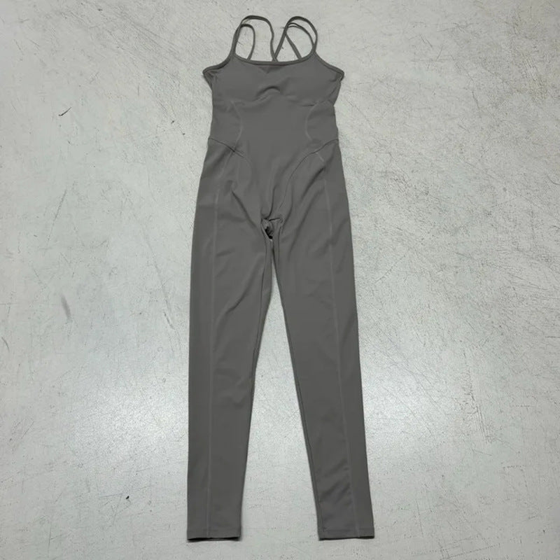 Damern Sportig Jumpsuit med justerbara axelband och figurnära passform Mirla-Eva Jonsson