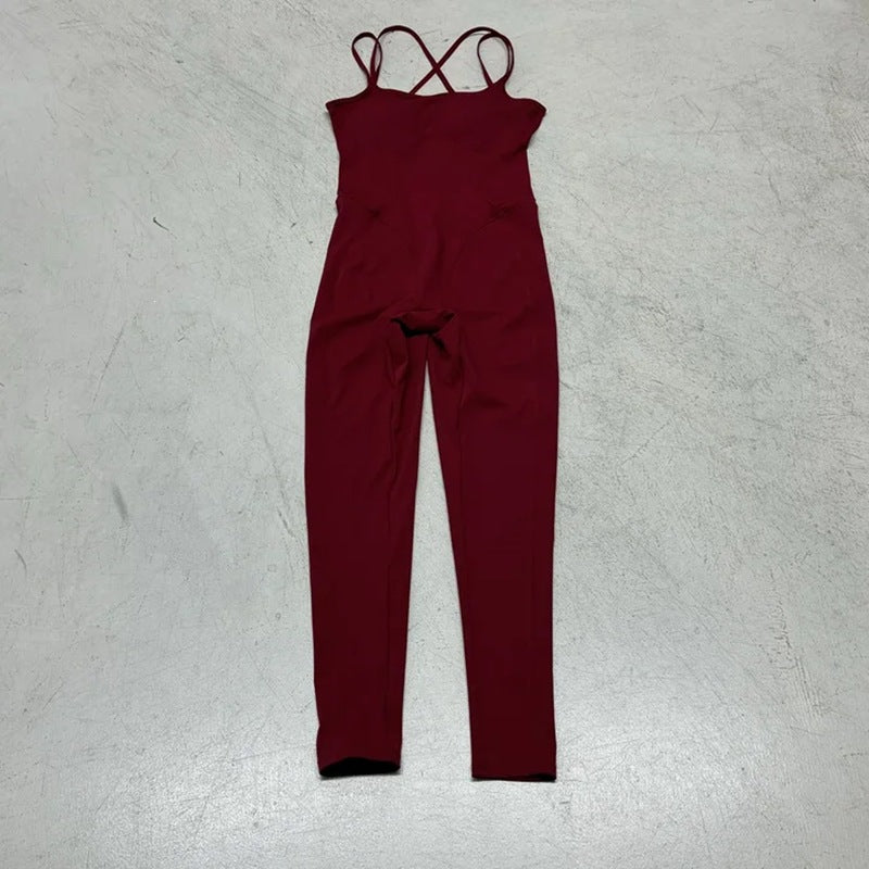 Damern Sportig Overall med tunna remmar och figursydd design Mirla-Eva Jonsson