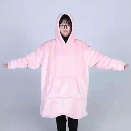 Damern Stor Hoodie med mysigt fleece och praktiska fickor Mirla-Eva Jonsson