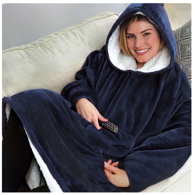 Damern Stor Hoodie med mysigt fleece och praktiska fickor Mirla-Eva Jonsson
