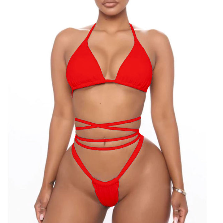 Damern Triangel-Bikini-set med raffinerade snördetaljer Mirla-Eva Jonsson