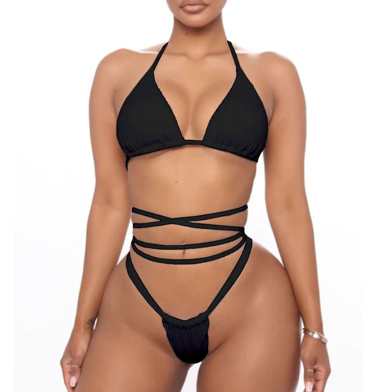 Damern Triangel-Bikini-set med raffinerade snördetaljer Mirla-Eva Jonsson