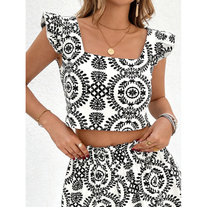 Damern Tvådelat Set med cropped Top och kort kjol Mirla-Eva Jonsson