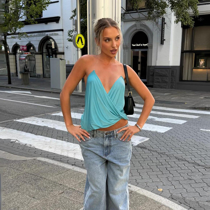 Damern V-ringad topp Mirla-Eva Jonsson