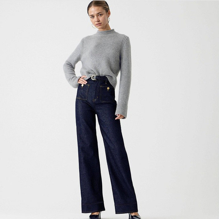 Damern Vida Bekväma Jeans med hög midja Mirla-Eva Jonsson