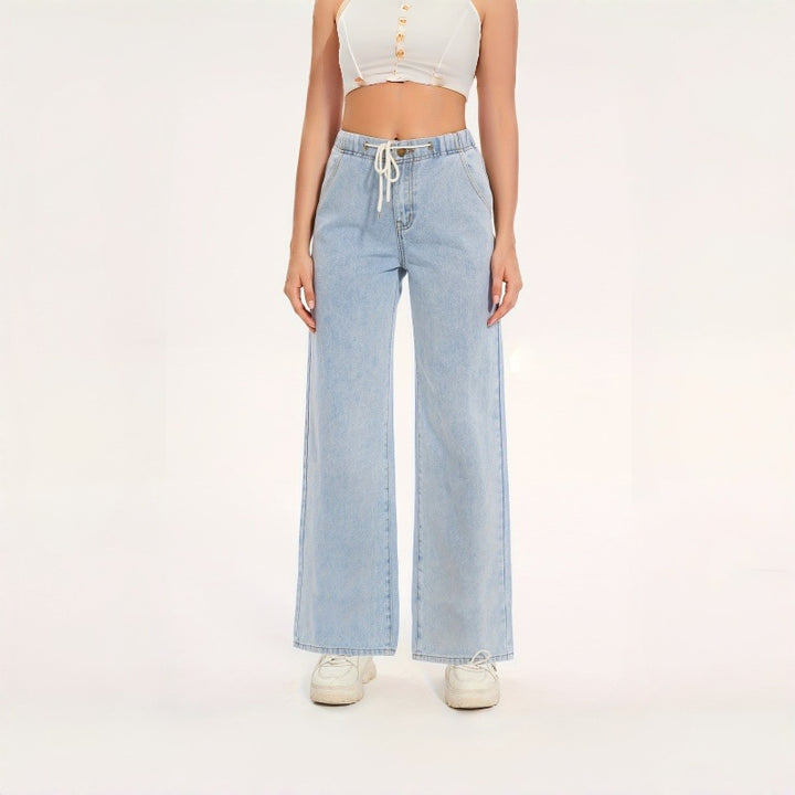 Damern Vida Jeans med elastisk midja och avslappnad passform Mirla-Eva Jonsson