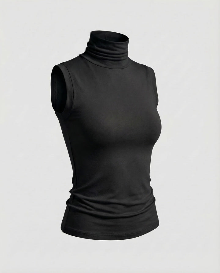 Damern ärmlös polo tröja stretchjersey-Eva Jonsson