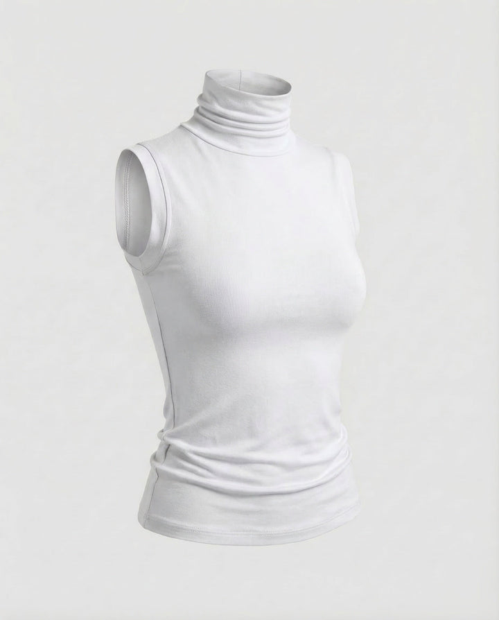Damern ärmlös polo tröja stretchjersey-Eva Jonsson