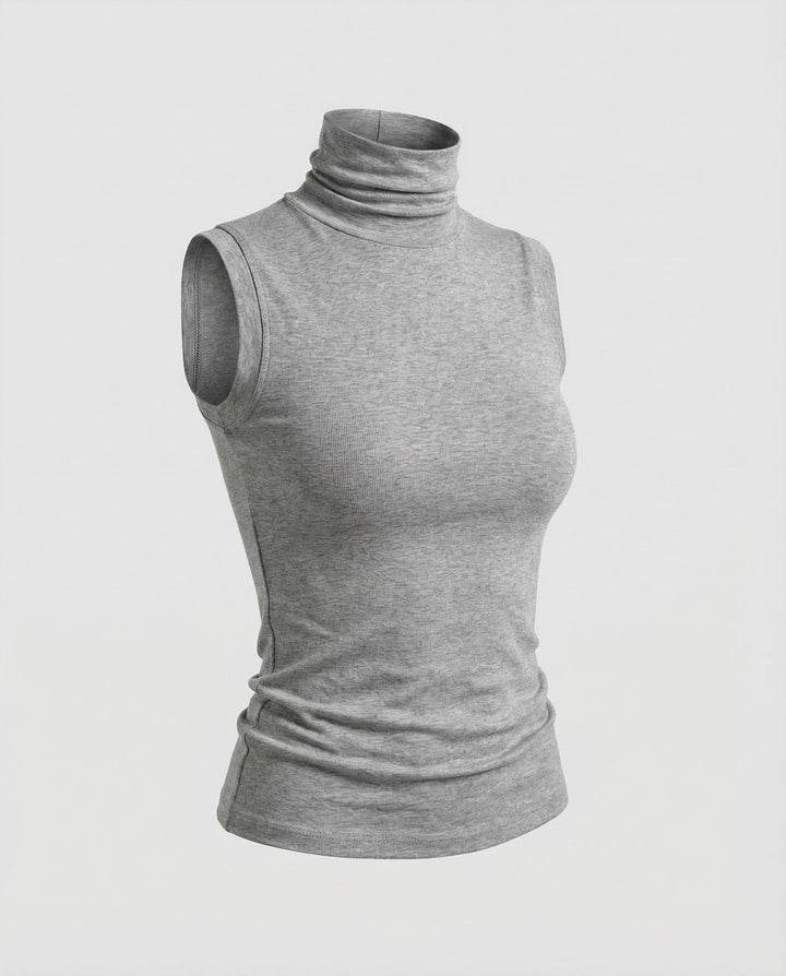 Damern ärmlös polo tröja stretchjersey-Eva Jonsson