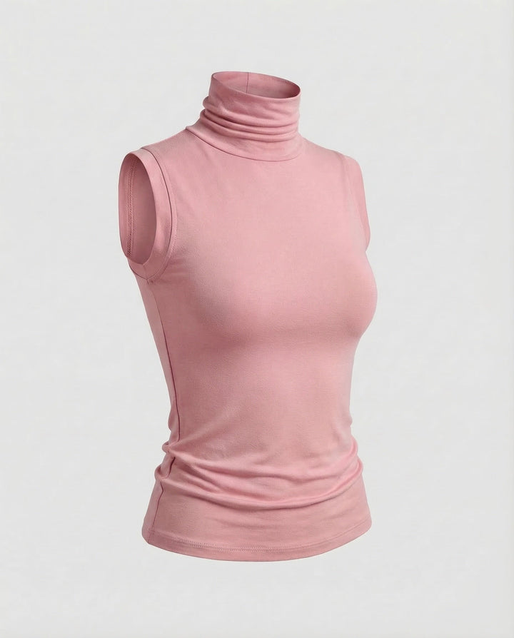 Damern ärmlös polo tröja stretchjersey-Eva Jonsson