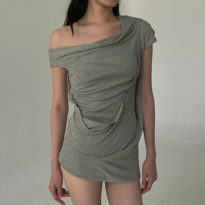 Damern asymmetrisk topp med mångsidig design Mirla-Eva Jonsson