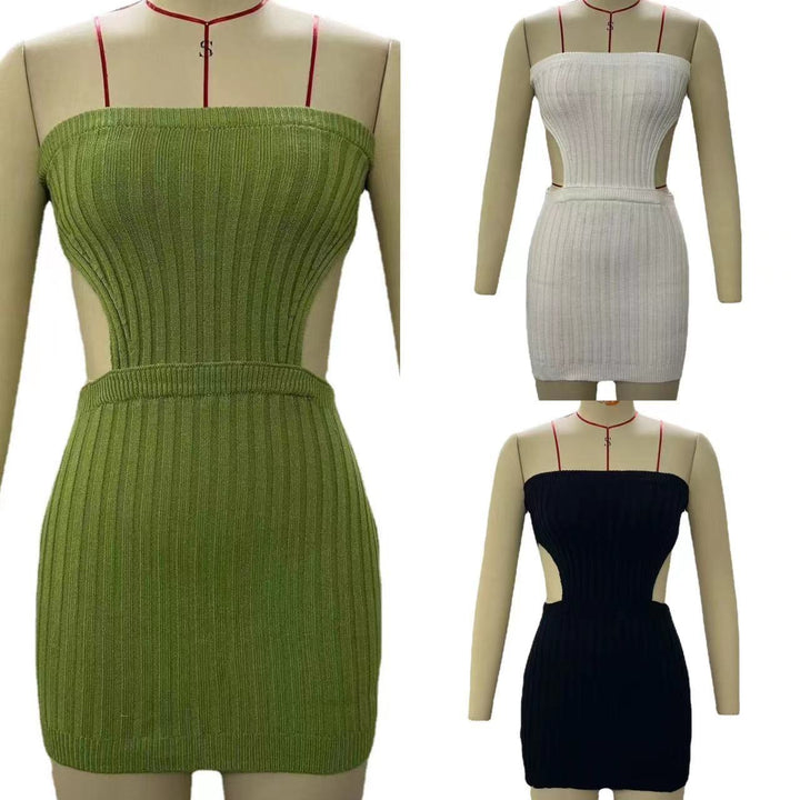 Damern åtsittande mini-klänning med cut-out-detaljer Mirla-Eva Jonsson