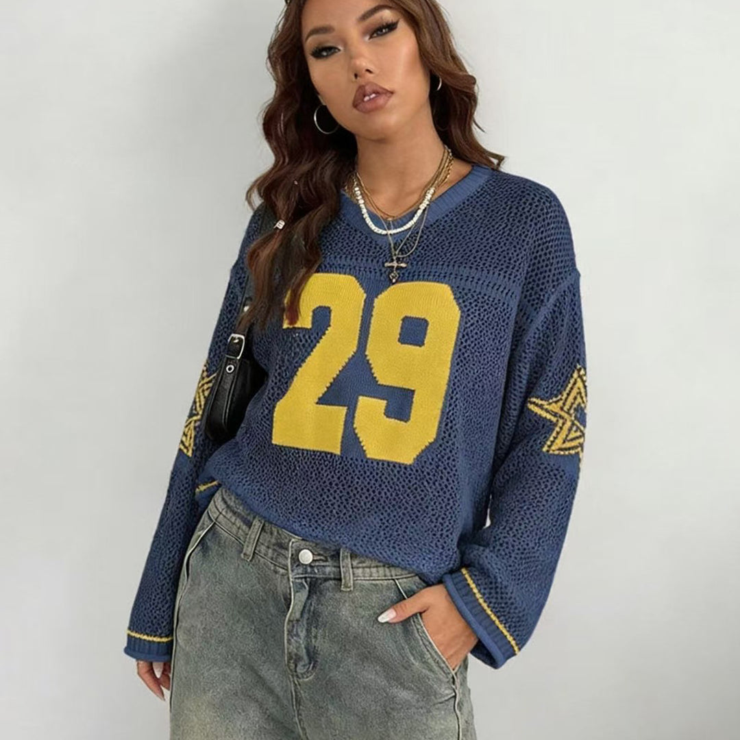 Damern avslappnad oversized hoodie med grafiskt mönster Mirla-Eva Jonsson