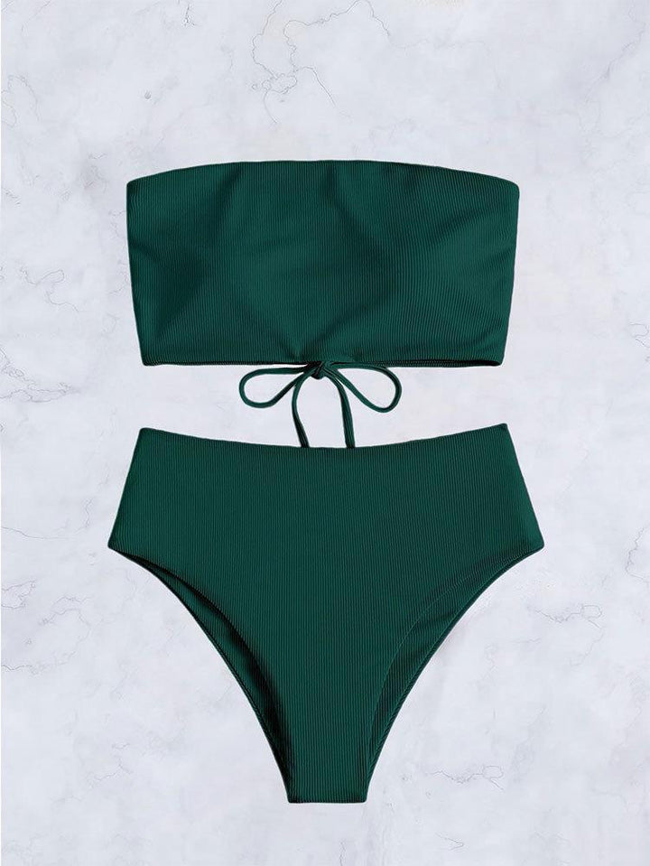 Damern bandeau-bikini med justerbar byxa och sofistikerad design Mirla-Eva Jonsson