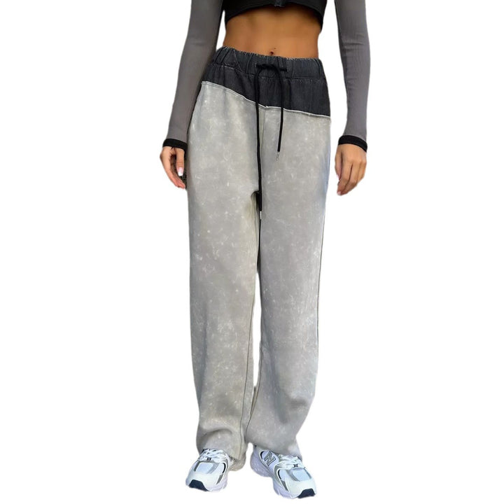 Damern bekväma sweatpants med hög midja och stilgradient Mirla-Eva Jonsson