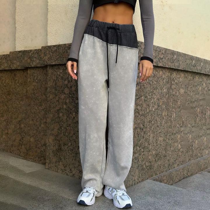 Damern bekväma sweatpants med hög midja och stilgradient Mirla-Eva Jonsson
