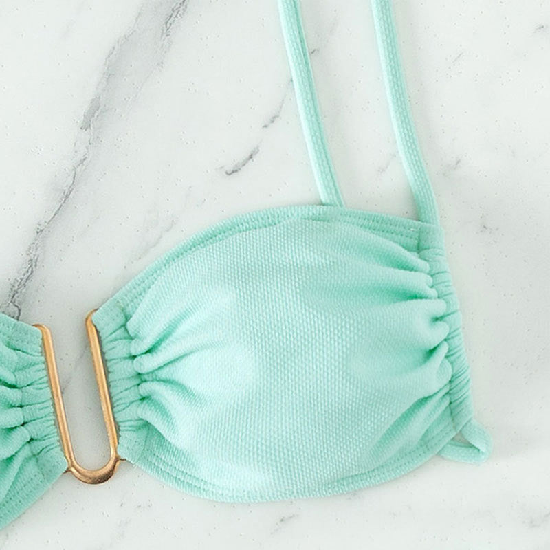 Damern bikini-set med fashionable push-up topp och elegant gummidetalj Mirla-Eva Jonsson