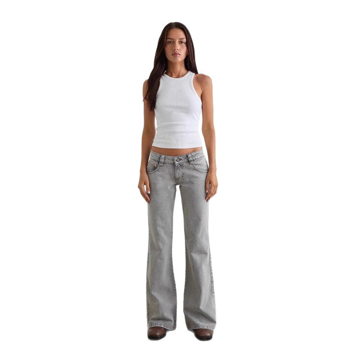 Damern bootcut jeans med hög midja och trendig passform Mirla-Eva Jonsson
