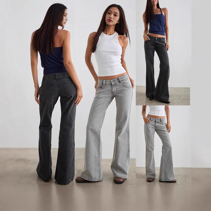 Damern bootcut jeans med hög midja och trendig passform Mirla-Eva Jonsson