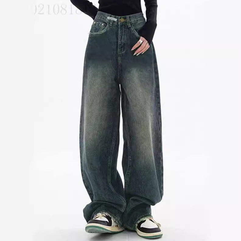 Damern breda hög midja jeans Mirla-Eva Jonsson