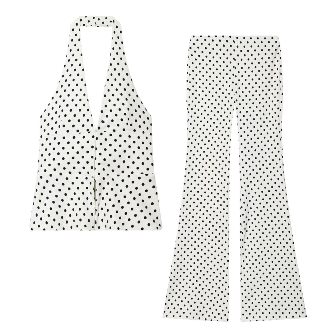 Damern byxor med grafisk pricken design Mirla-Eva Jonsson