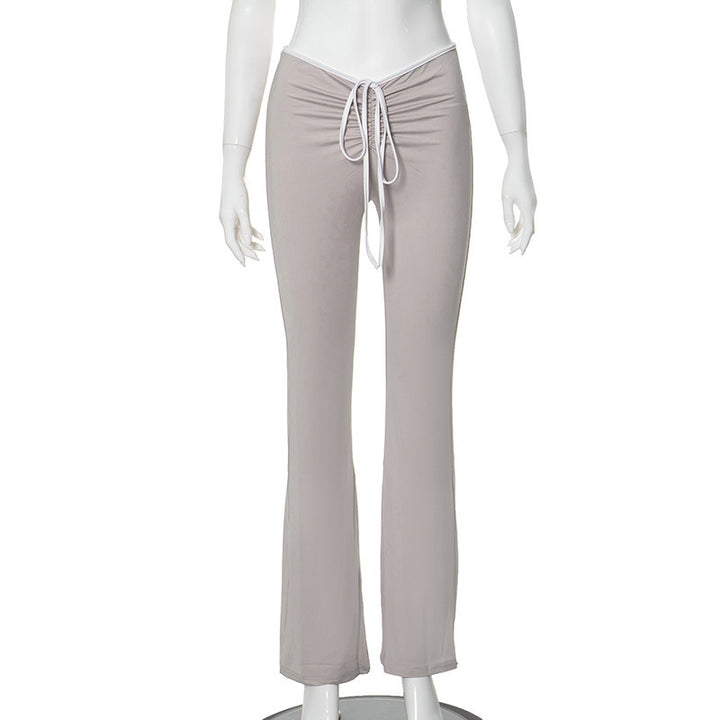Damern cropped T-shirt med dekorativt snöre Mirla-Eva Jonsson