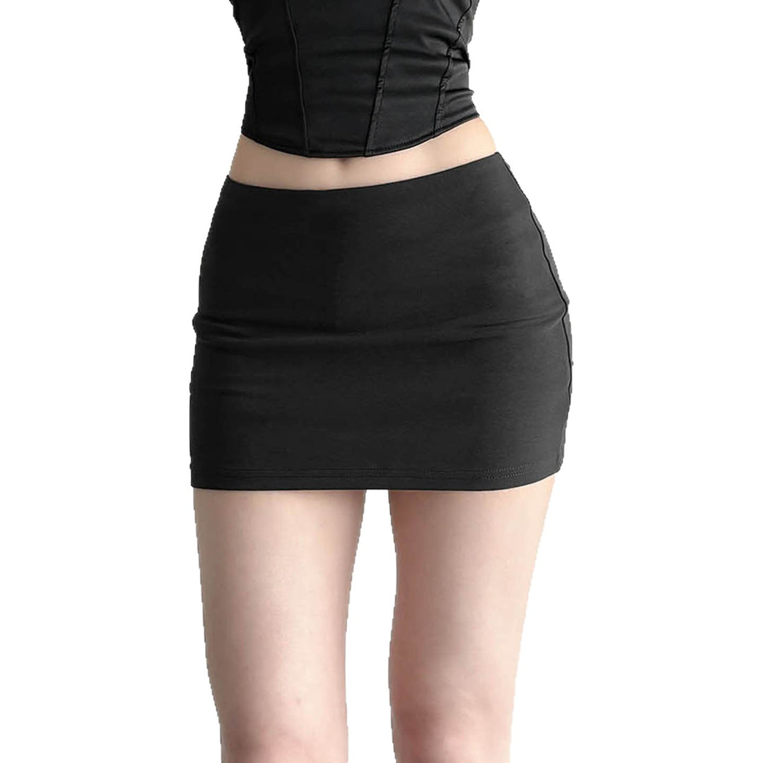 Damern elegant mini kjol i högkvalitativt jersey-material med elastisk midja Mirla-Eva Jonsson