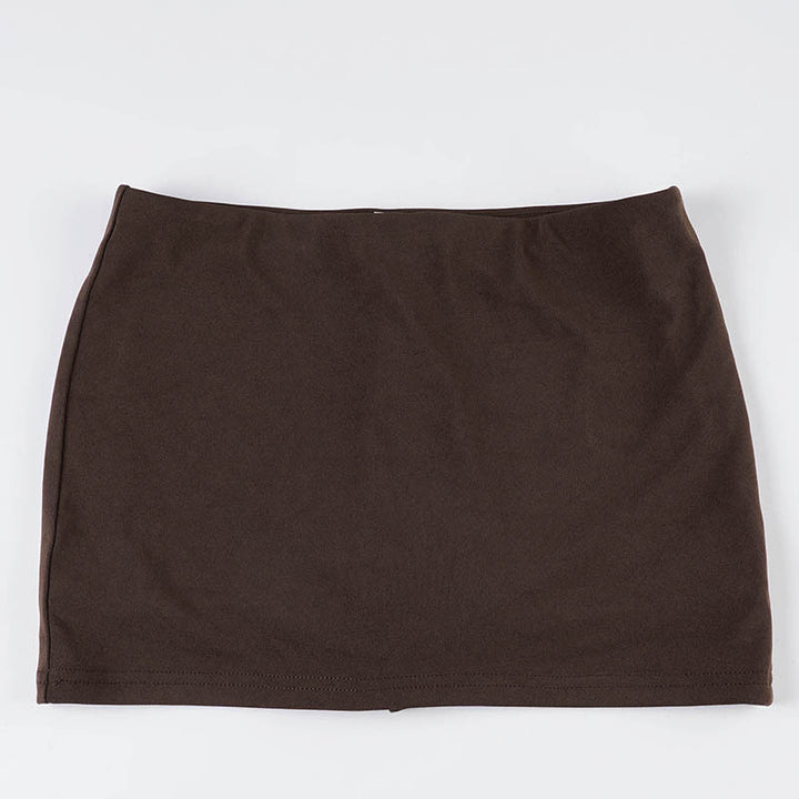 Damern elegant mini kjol i högkvalitativt jersey-material med elastisk midja Mirla-Eva Jonsson
