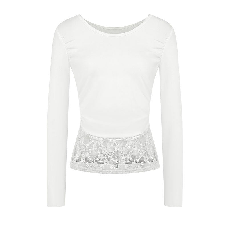 Damern elegant topp med raffinerade volangdetaljer Mirla-Eva Jonsson
