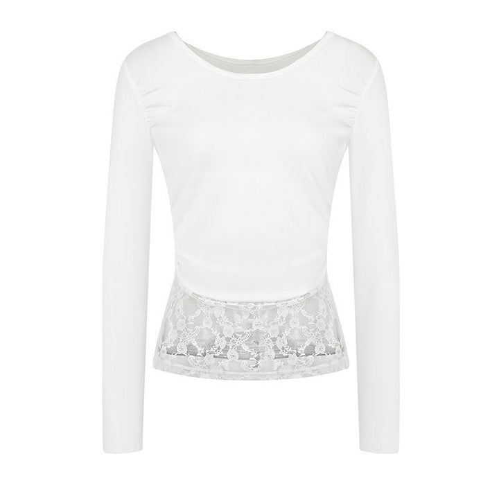 Damern elegant topp med raffinerade volangdetaljer Mirla-Eva Jonsson