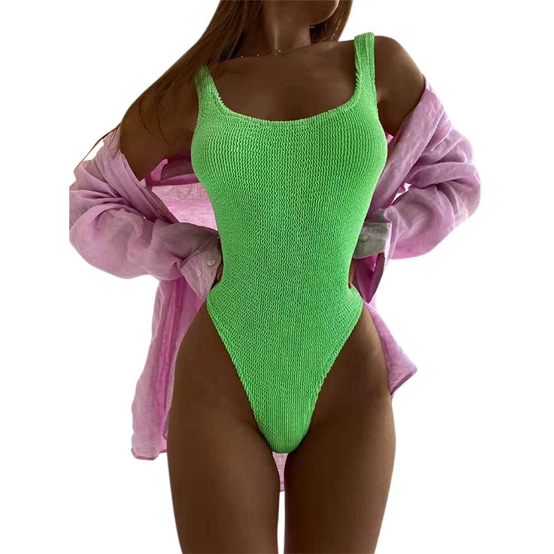 Damern enhetsbaddräkt med strukturerat mesh-material Mirla-Eva Jonsson