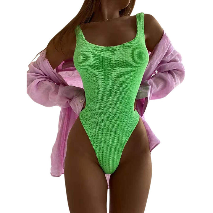 Damern enhetsbaddräkt med strukturerat mesh-material Mirla-Eva Jonsson