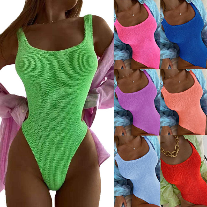 Damern enhetsbaddräkt med strukturerat mesh-material Mirla-Eva Jonsson