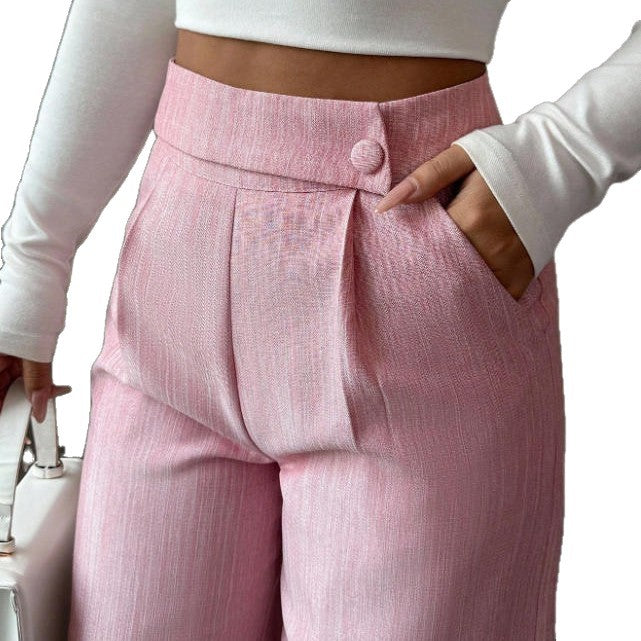 Damern hög midja, elegant och mjuk byxa Mirla-Eva Jonsson