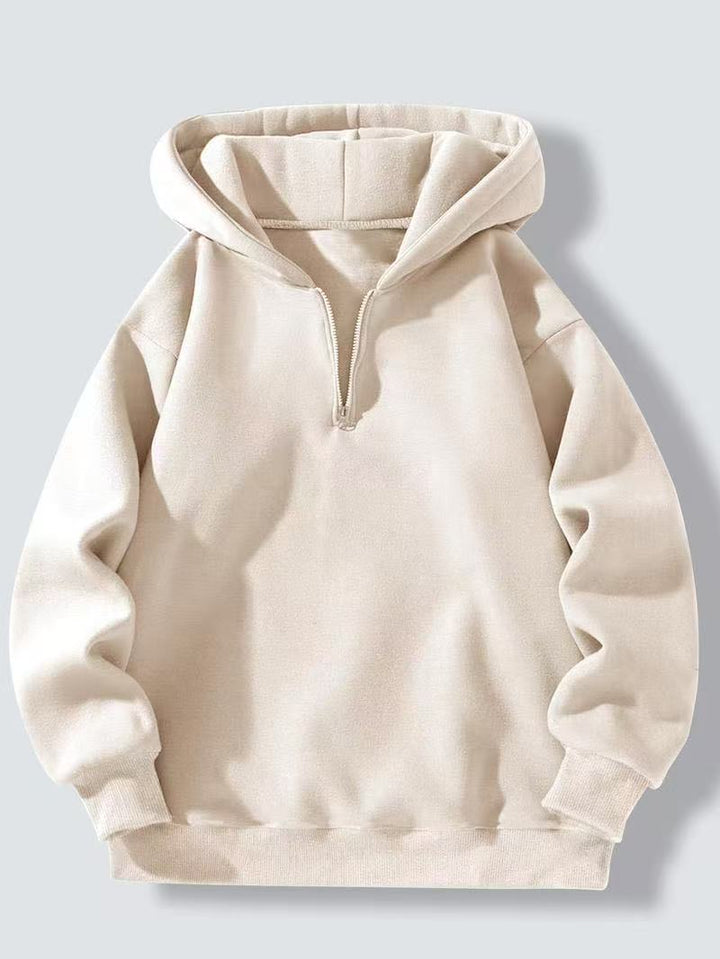 Damern hoodie med hög krage och genomgående dragkedja Eva Jonsson-Eva Jonsson