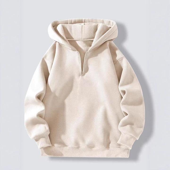 Damern hoodie med hög krage och genomgående dragkedja Mirla-Eva Jonsson